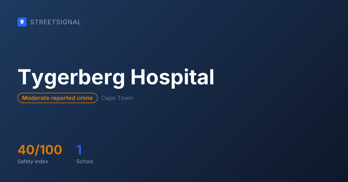 Is Tygerberg Hospital Safe Crime Data Safety 2026 Tygerberg Hospital 